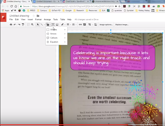 Understanding and Analyzing Text with Book snaps